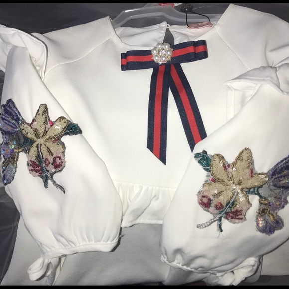 Girls white dress - Picture 2 of 7